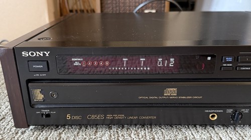 Sony CDP-C85ES 5 Disc Cd Player Changer High Density Liner Converter DSS - Nice - Picture 4 of 13