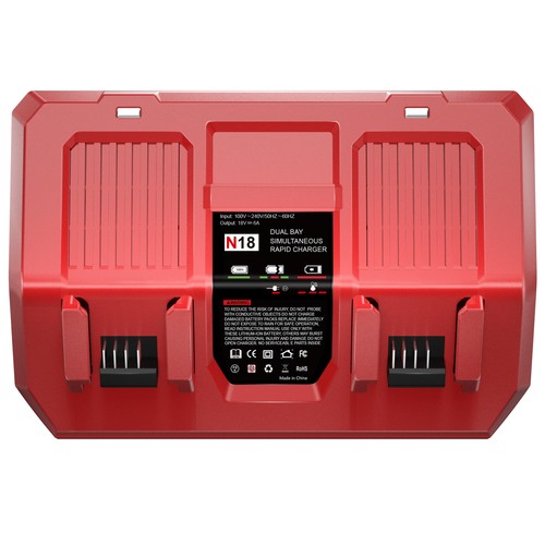Charger For Milwaukee M18 M18B5 18V Extended Lithium XC 48-11-1860 Battery - Picture 4 of 19