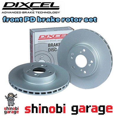 DIXCEL PD Brake Rotors Front for Nissan Silvia S14/CS14 3211252
