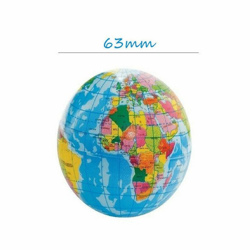 Toy Gift MINI World Map Foam Earth Globe Stress Bouncy Ball Geography Kid - Picture 13 of 15