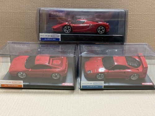 Kyosho Mini-Z Ferrari Set (9 Cars) 1/28 Scale Rc Model Cars Collectible Diecast - Picture 3 of 4