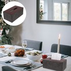  Rechteckiger Serviettenspender für Badezimmer, Kosmetiktuchhalter,