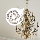 Metall-Leuchtmittelkette, Hängelampenkette, Ersatz-Kronleuchter-Deckenlichtkette