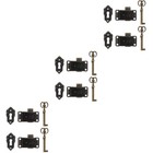  3 Pieces Metal Cabinet Lock Locks with Key Showcase Office Drawer