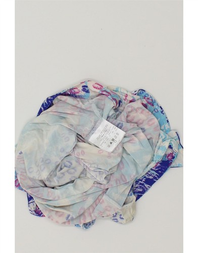 BYBLOS Womens Abstract Pattern Blouse Top UK 14 Large Blue Viscose CF66 - Picture 3 of 3