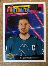 2020-21 Upper Deck Series 1 UD Portraits Logan Couture #P-26