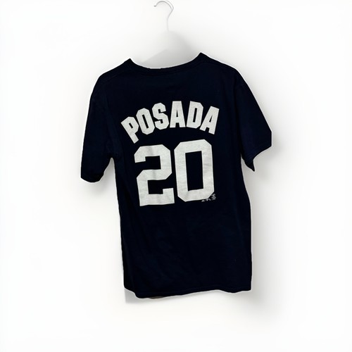 Jorge Posada #20 New York Yankees Majestic Navy T-Shirt Herren Gr. M MLB - Bild 1 von 3