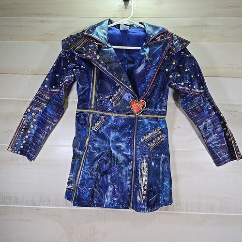 Disney Store Evie Descendants 2 Faux Leather Polyester Jacket Only Size 9/10 - Picture 1 of 10