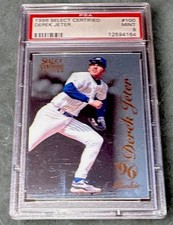 1996 SELECT CERTIFIED  100 DEREK JETER PSA 9