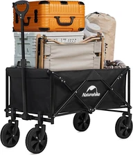 Naturehike Collapsible Wagon with Wheels, Foldable Portable Wagon Cart, Heavy Du