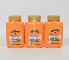 3 Gold Bond Original Medicated Body Powder Talc-Free Menthol 1 oz EXP 09/2025
