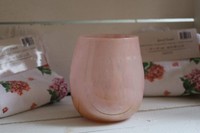 Teelichthalter, Windlicht KerzenstäNder, Glas, Rosa, Stumpenkerzen Clayre&Eef
