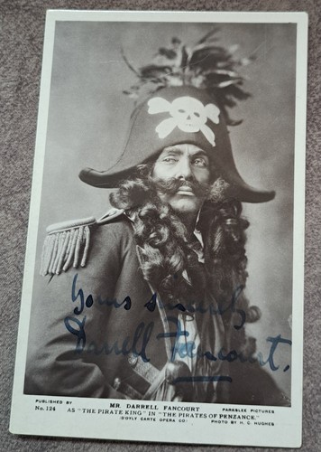 SIGNIERTE RP Postkarte Parkslee 124 D`Oyly Carte Gilbert & Sullivan Darrell Fancourt
