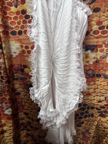 lotustraders Women's 3x white boho lace chic bohemian cotton rayon dress - Picture 7 of 10