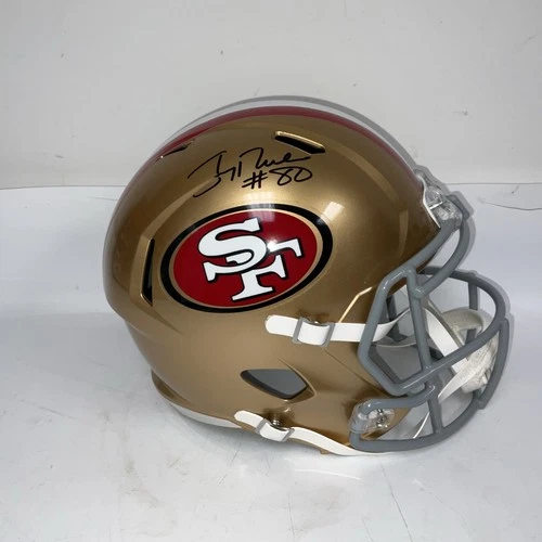 49ers Hall of Famer JERRY RICE Signed Full Size Replica Speed Helmet AUTO
