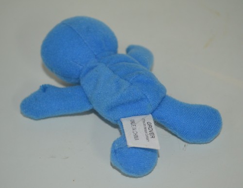 Mini Plüsch Grover 4 Zoll - Jim Henson Co Sesamstraße 1999 Kelloggs - Bild 2 von 4