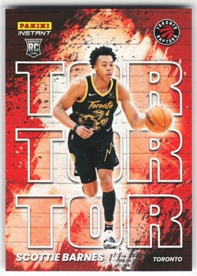 2021-22 Panini Instant My City Scottie Barnes RC #MC28 /1496 Toronto Raptors