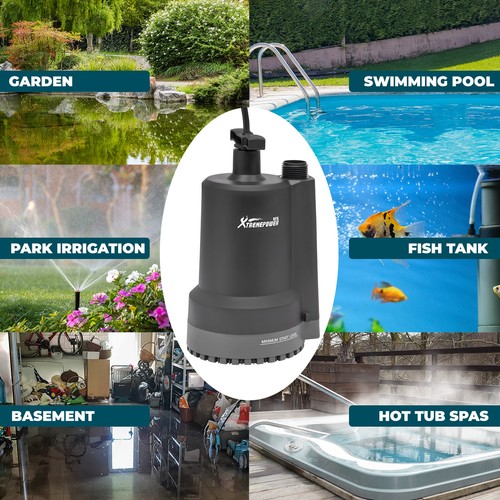XtremepowerUS 1/3HP Submersible Utility Pump Sub Pump 2150GPH 31ft Lift Height - Picture 4 of 6