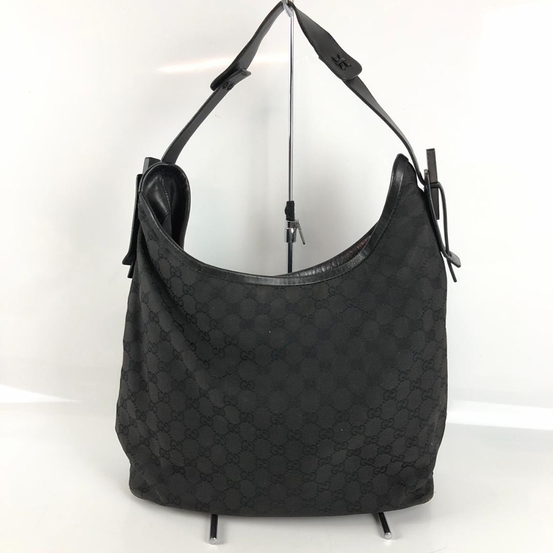 ハンドバッグ GUCCI Woman Handbag Black 815719AAEEX 1000 GUCCI GG Canvas Shoulder Bag Black Women's From Japan i9670