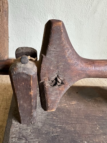 Rate Early Antique Handmade Wooden Thread Yarn Winder Small Size Best Patina  - Picture 15 of 19