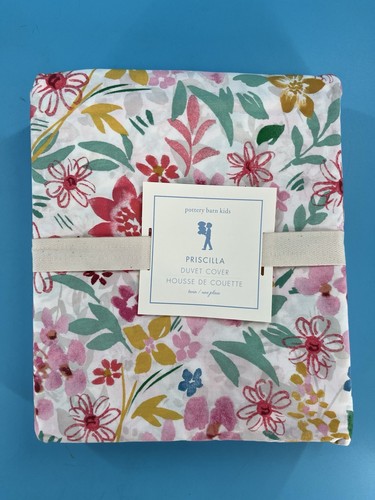 Pottery Barn Kids NEW Priscilla Duvet Cover Floral Flowers - Picture 2 of 5