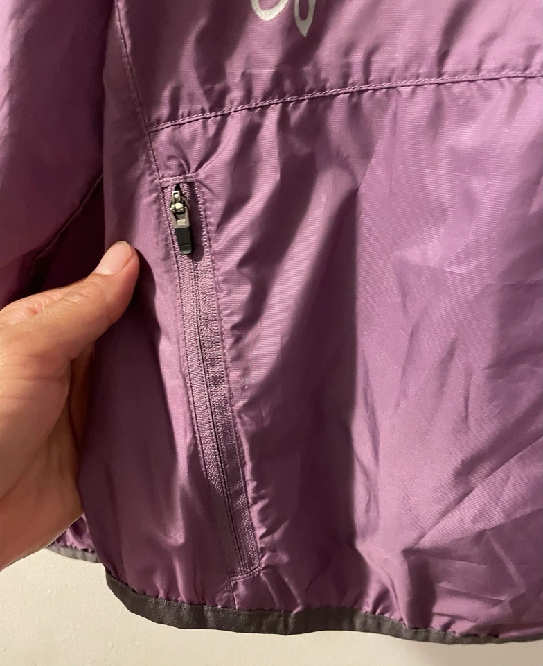Novato Cycling Windbreaker Jacket, Lightweight And Packable, Purple Color, Sz L - Image 3 of 4