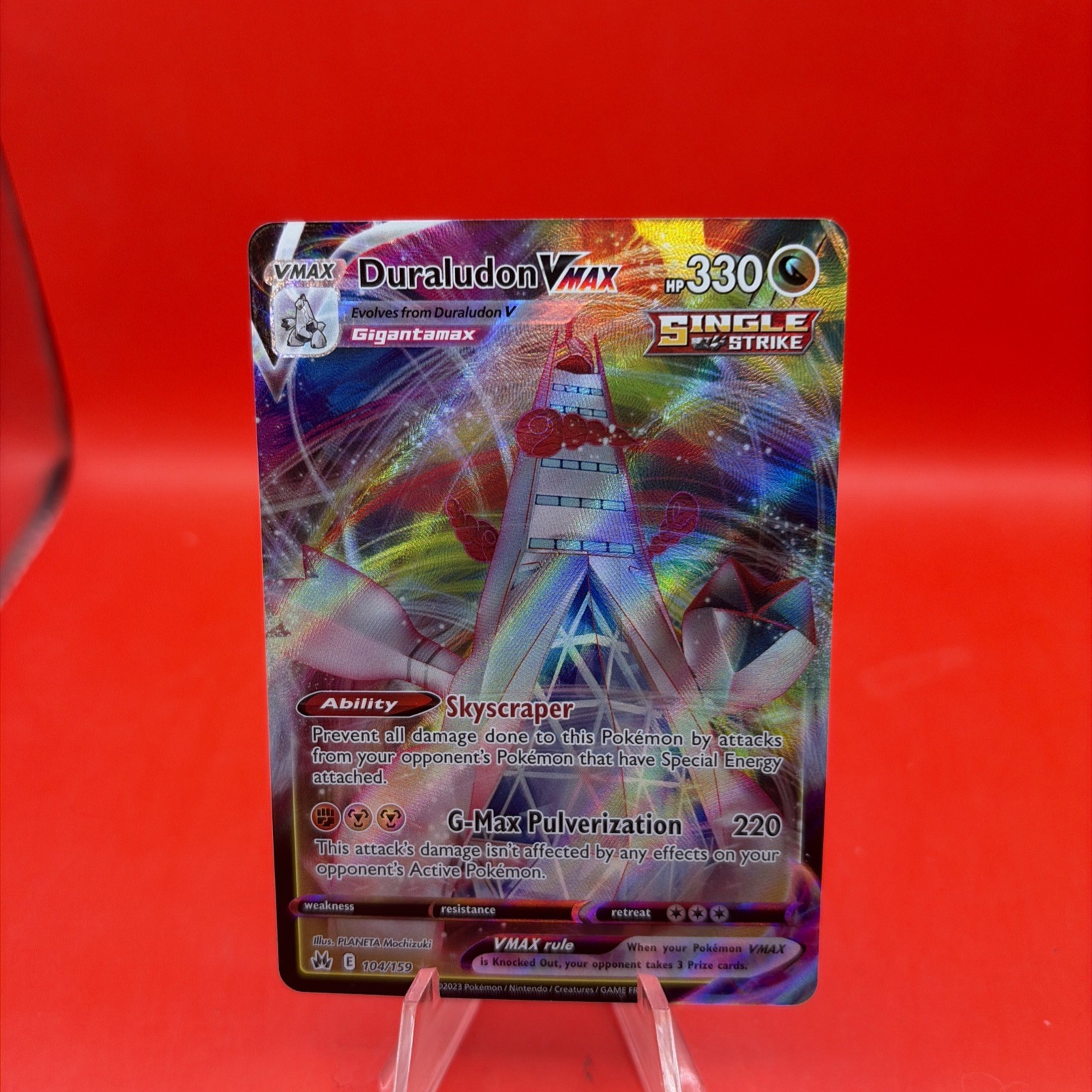 Duraludon VMAX 123/203 Evolving Skies Ultra Rare Holo Pokemon TCG Card NM