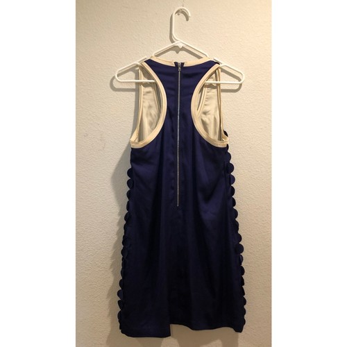 Ali Ro NWT Neiman Marcus Purple Circle Dot Applique Racerback Mini Dress Size 4 - Picture 3 of 5