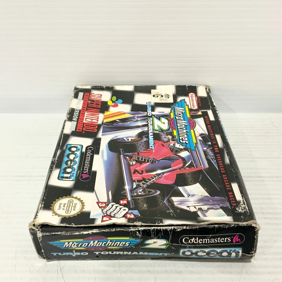 Micro Machines 2: Turbo Tournament + Box, Manual - Nintendo SNES - Tested - Image 4 of 4