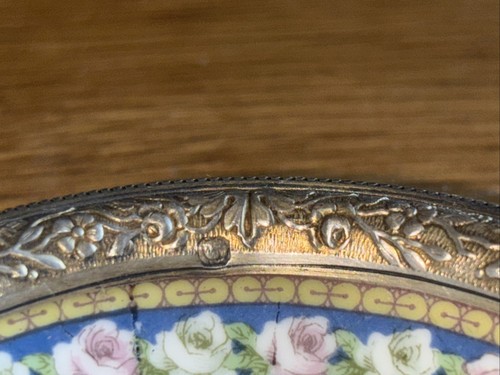 SUPERBE TASSE EN PORCELAINE FINE DANS LE GOUT DE SÈVRES MONTURE ARGENT MINERVE - Zdjęcie 12 z 24