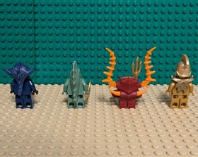 LEGO Atlantis Minifigures from sets 7985 and 8059 