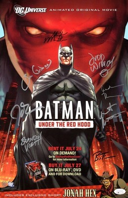 Batman Under the Red Hood Signed Cast Autographed 11X17 Poster 8 Autos Timm JSA