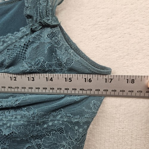 Moth Camisole Womens M Emerald Lace Sexy Y2K Romantic Vintage USA Made Going Out - Picture 6 of 8