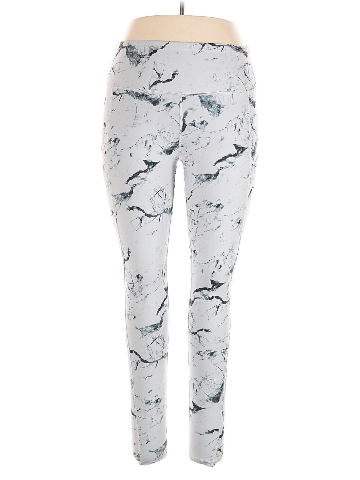 Ouges Women Silver Leggings XL - image 1