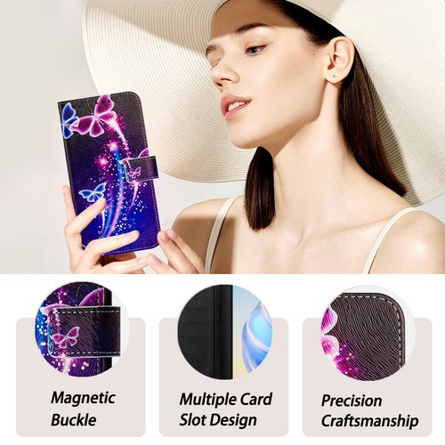 For SAMSUNG S25 S24 A17 A16 A36 A56 A55 Printed Wallet Leather Phone Case Cover - Picture 84 of 168