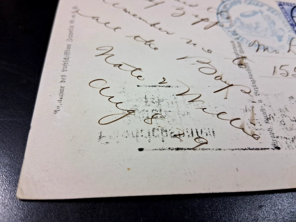 Alemanha 1929, 2m Solo no Cartão Postal, Graf Zeppelin Flight Aboard The Zeppelin RPPC - Imagem 4 de 4