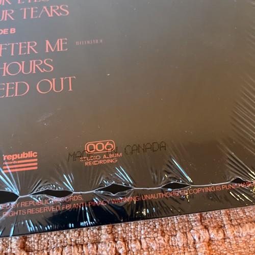 The Weeknd - After Hours - Limited Gold Red Splatter Vinyl - New & Sealed - Picture 12 of 12