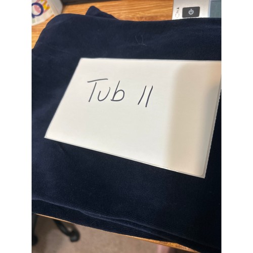Y2K Vintage Juicy Couture Velour Svasati Pantaloni da Pista SP Navy Tasche a Scatto Retro - Foto 12 di 12