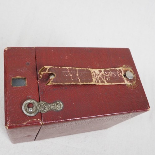 Vintage Kodak ROT Nr. 2 Brownie Rainbow Hawkeye Model C Boxkamera - Bild 4 von 13