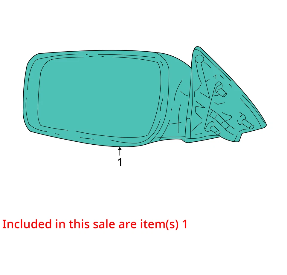 2005 年林肯 Ls 乘客右侧视图电动门镜灰色 NKD4Y — 第 3/4 张图片