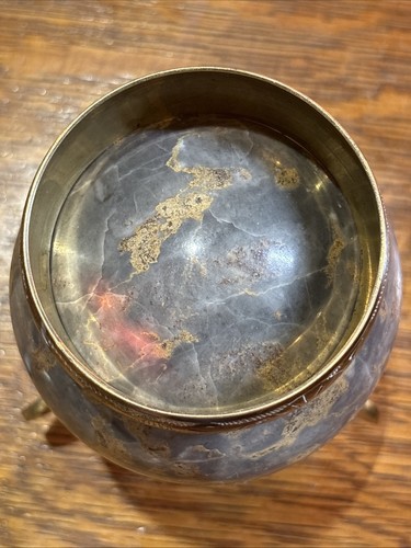 Vintage Wide Bangle Bracelet Engraved with Elephants & Flowers - Picture 7 of 11
