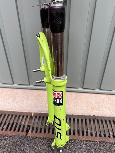 ROCKSHOX SID WORLD CUP BLACKBOX CARBON 100mm RETRO BIKE FORK 26" LTD GREEN - Picture 5 of 16