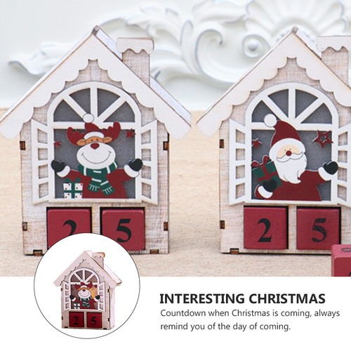 Hölzerne Ornamente Ältere Weihnachtskalender Blockkalender - Bild 9 von 12