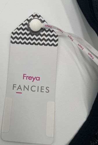 Freya Fancies Plunge Balcony Underwire Bra 38C Black AA1011 NWT - Picture 4 of 6