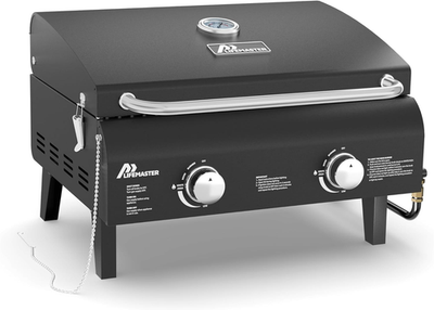 #ad Compact Black Gas Grill with Dual Burners amp; Thermometer for Perfect BBQs $299.99
