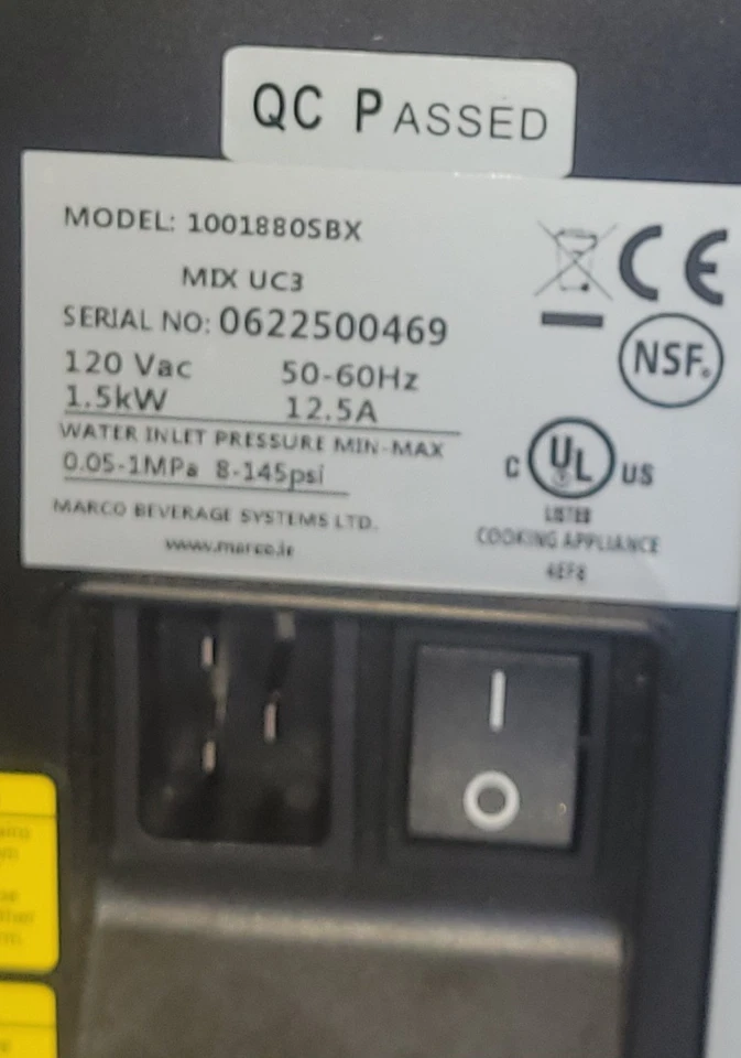 Marco Beverage Systems MIX UC3 0.8 Gal. Under-counter Multi-Temp Water Boiler - Image 2 of 4