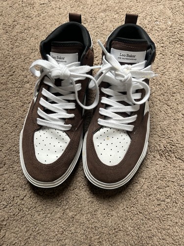 Nike High-Top Turnschuhe Braun Wildleder und Canvas Leo Baker Größe 7,5 Herren USA - Bild 3 von 5
