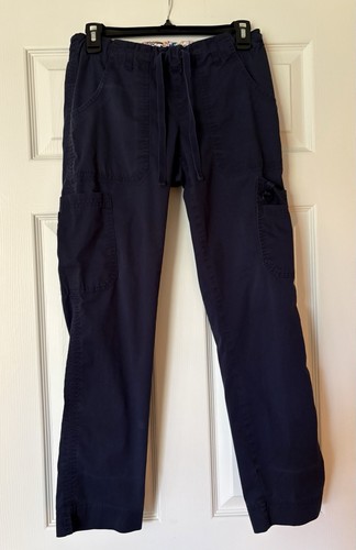 EUC Koi™ Stretch Dk Navy Blue XS Petite Women's Medical Scrub Pants Style 710-P