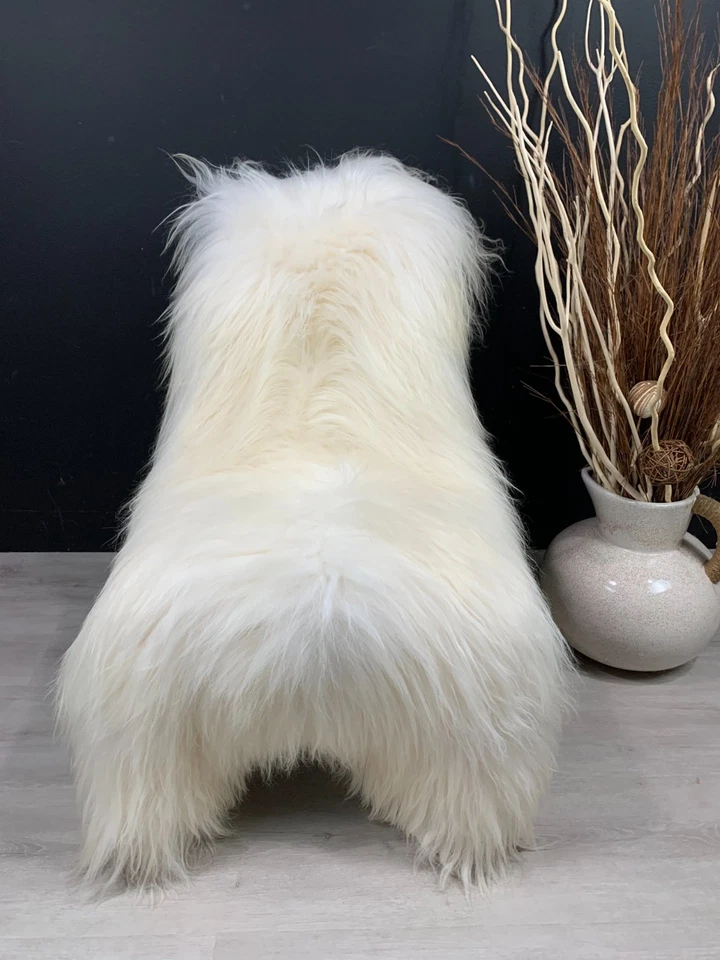 XXL Unique Icelandic Sheepskin Rug * Fur Throw  Long Soft Wool * Pet Bed Blanket - Image 2 of 4