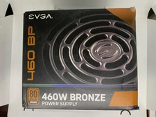 EVGA 460 BP 80+ BRONZE 460W Power Supply 100-BP-0460-K1 450W+10W